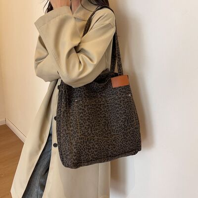 Leopard Canvas Tote Bag